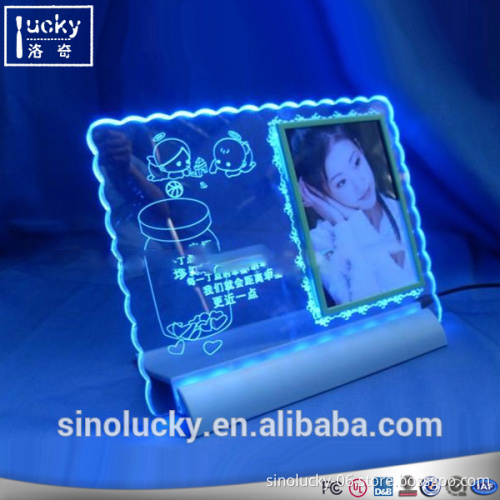 Factory LED acrylic menu stand